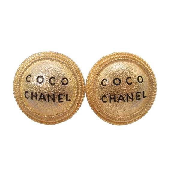 CHANEL Vintage Gold Earrings